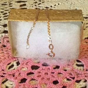 14K YG bracelet, 8”